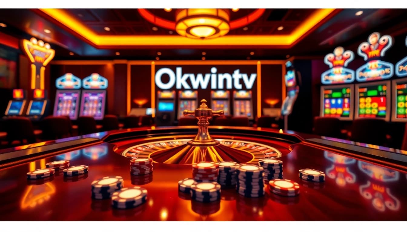 Watch the excitement of online gambling on Okwintv with vibrant casino visuals.