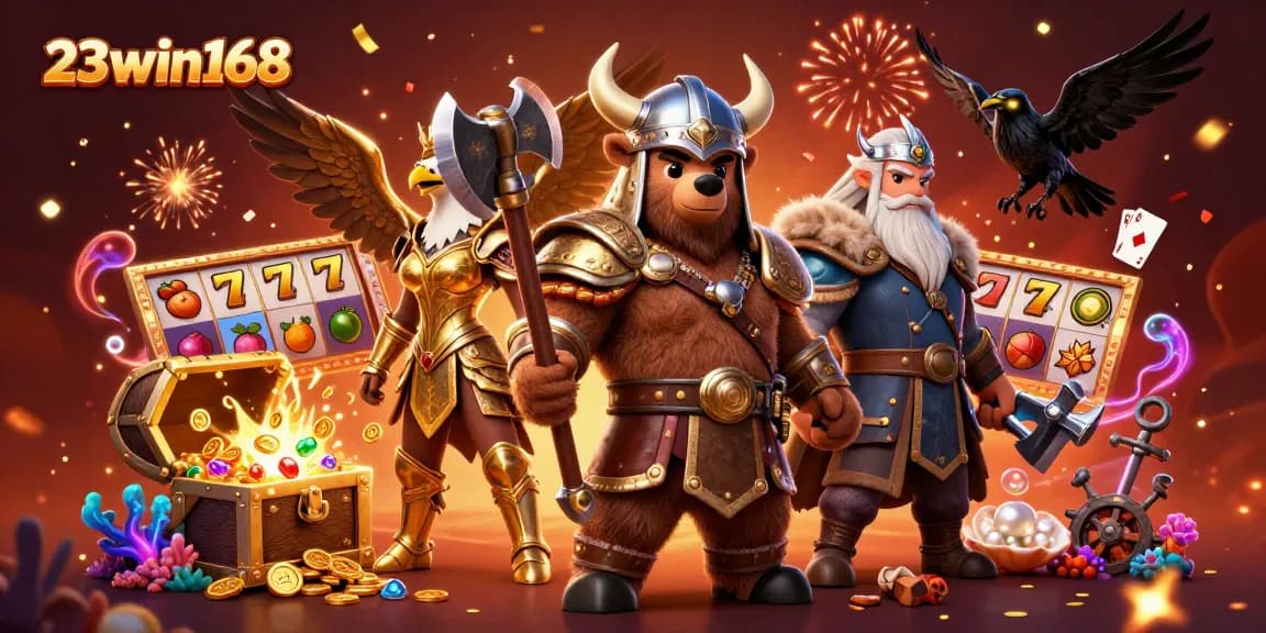 Engage in thrilling gaming action with 23win168's vibrant casino adventures