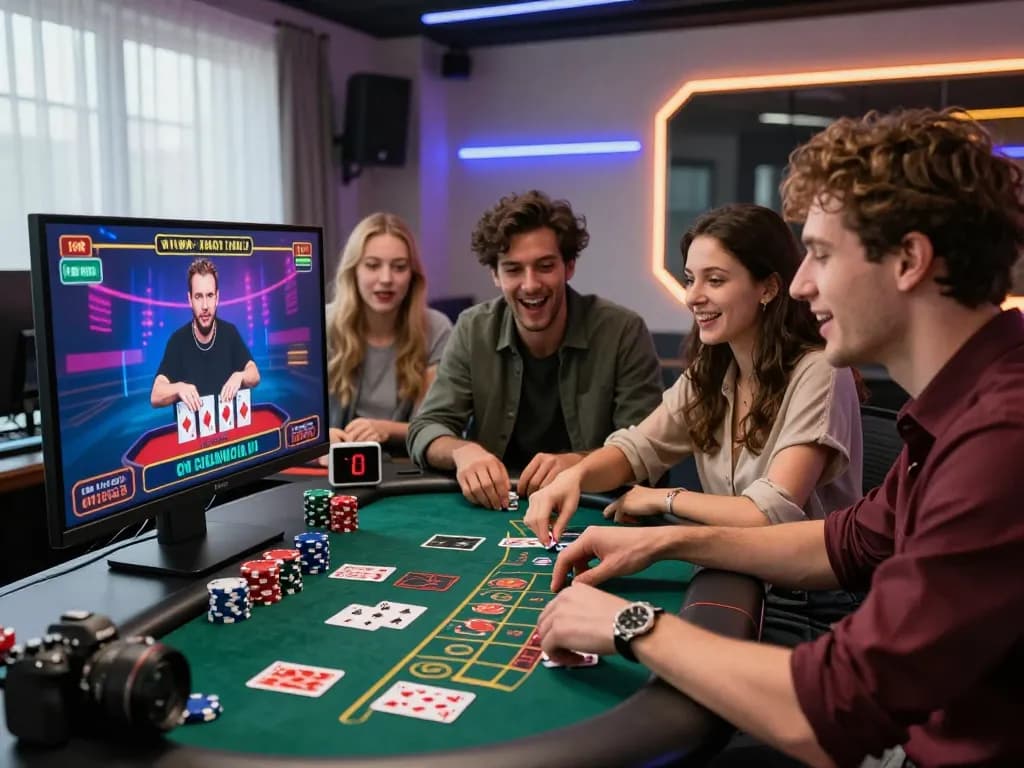 Exciting online gambling experience with friends at 8KBET casino.