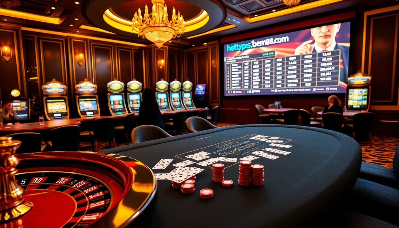 Engaging poker game at https://bem88.com featuring luxurious cards and chips.