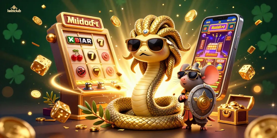 Experience excitement with iwinclub through a lively 3D casino scene featuring beloved characters amidst a jackpot explosion.