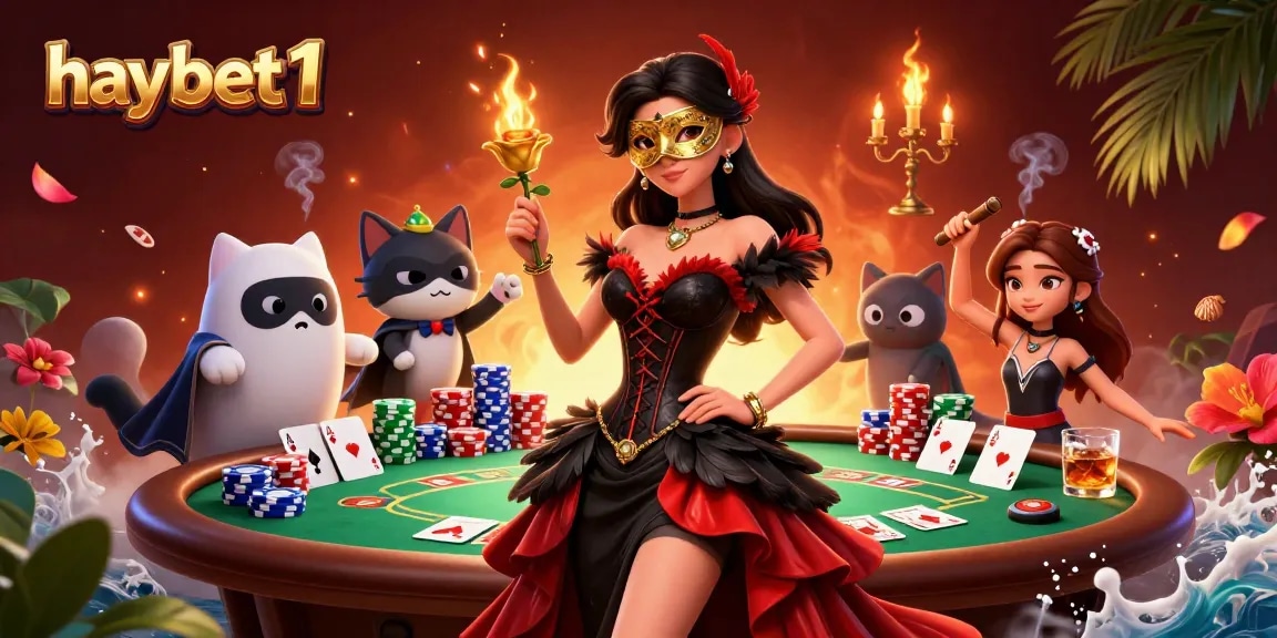 Join the excitement of haybet1 at a vibrant poker table with stunning characters and dynamic gameplay!