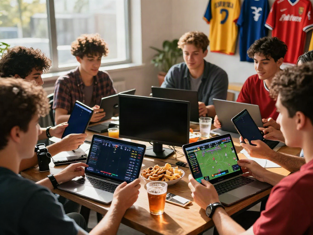 Friends enjoying an engaging sports betting experience with ZBET.