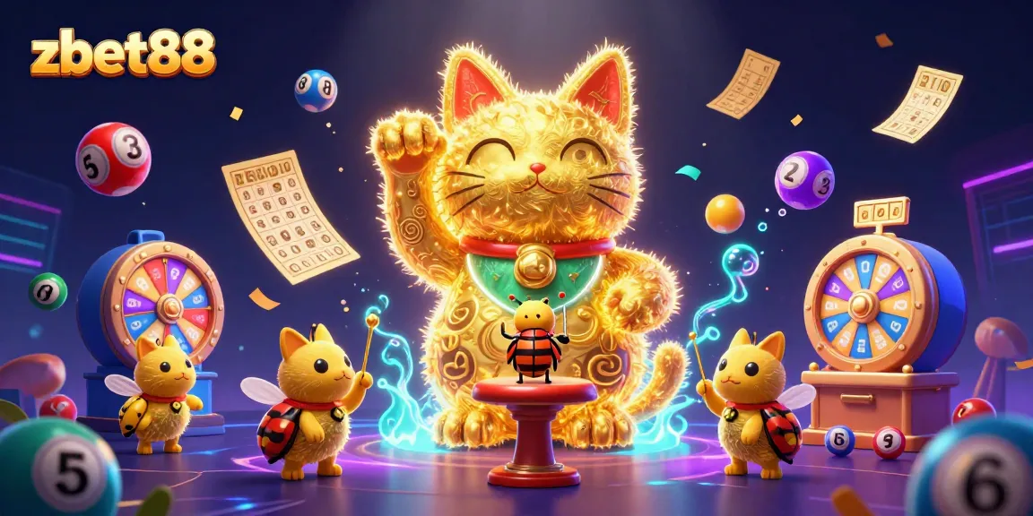 Experience excitement at zbet88 with golden fireflies and vibrant casino elements in 3D action.