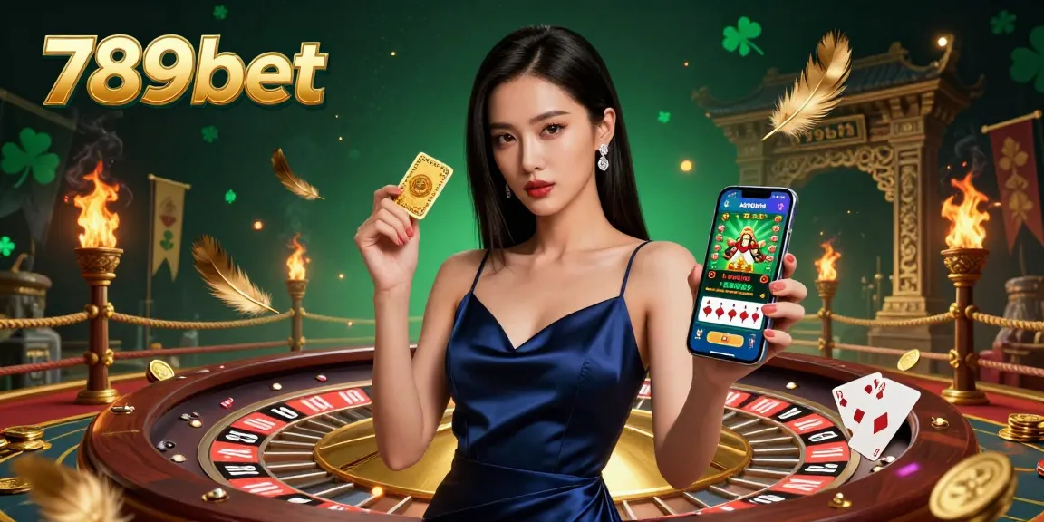 Engaging 3D illustration showcasing the 789bet casino app, highlighting gaming excitement and luxury.