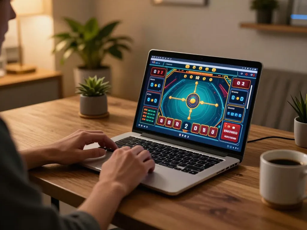 Engaging online gaming session at https://lc88.bio/ showcasing a player poised for action, blending lifestyle with strategic gambling.