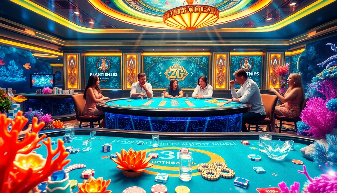 bắn cá đổi thưởng takes center stage in an exciting underwater-themed casino scene showcasing vibrant colors and dynamic gameplay.