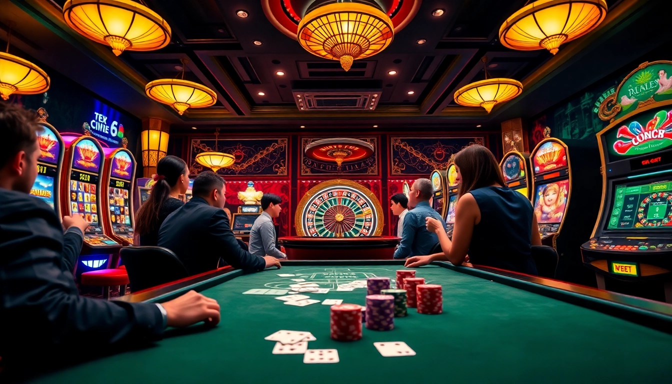 Experience the excitement of online gambling at https://f8bet.io/ with vibrant casino tables and engaging games.