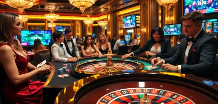 Join the excitement of ĐĂNG NHẬP HAYWIN as players enjoy a thrilling casino experience with roulette and cards.