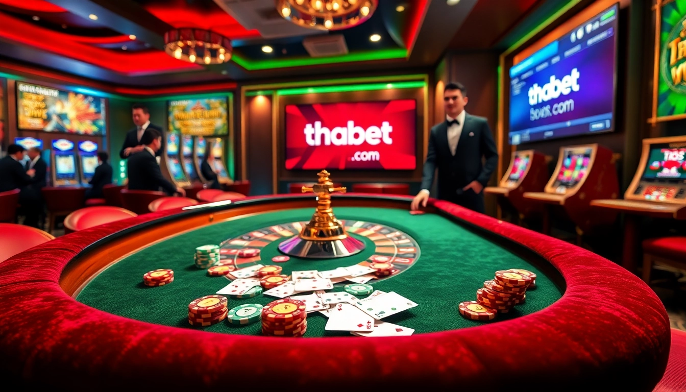Experience the thrill of winning at thabet com with a luxurious casino ambiance.