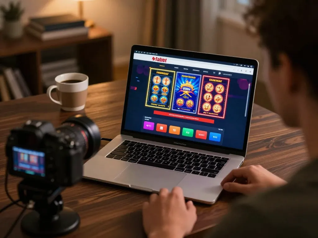 Engaging in strategies at fabet online casino with focused player analyzing bets