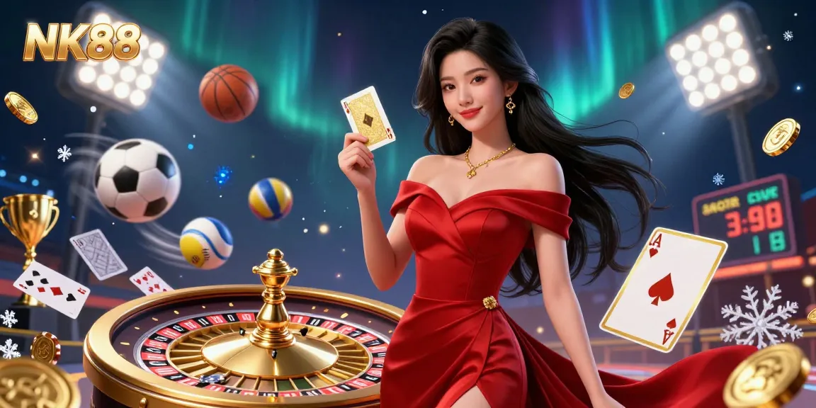 Experience the thrill of NK88 casino games with dynamic sports elements and a stunning atmosphere.