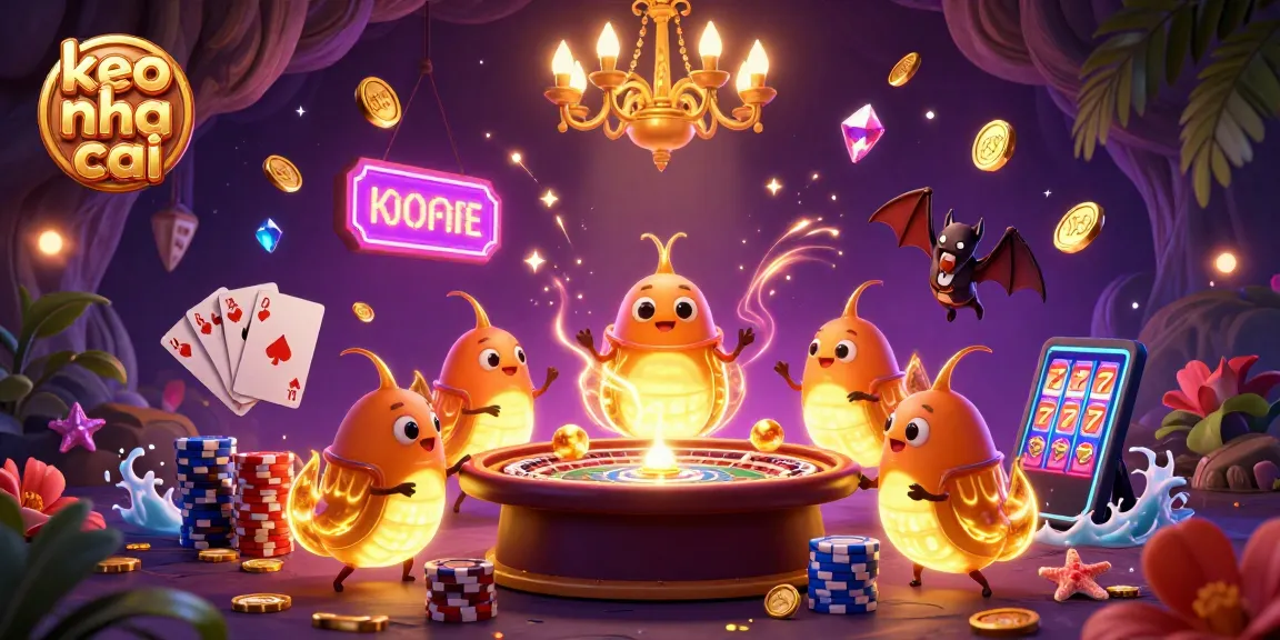 Experience thrilling keo nha cai action with glowworms illuminating a vibrant cave casino scene.